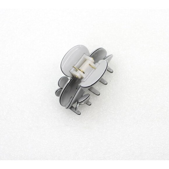 Art Deco Hair Claw Clips Crystal Pearl Cellulose Acetate Gray for Women main image 6